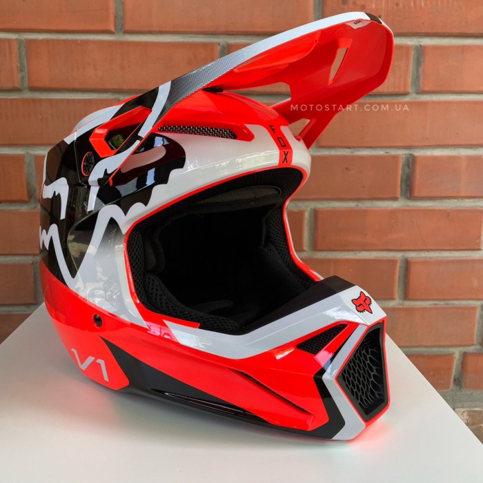 Шолом FOX V1 LEED HELMET (flo orange)