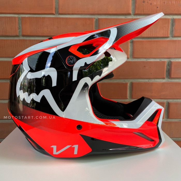 Шолом FOX V1 LEED HELMET (flo orange)