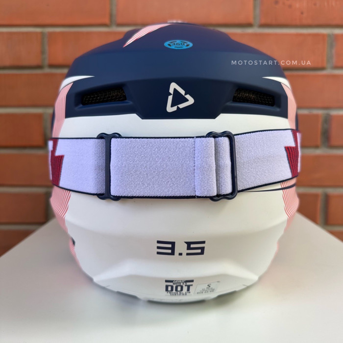 Шолом LEATT Helmet Moto 3.5 + Goggle (Royal)