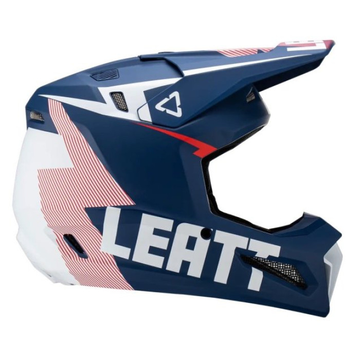 Шолом LEATT Helmet Moto 3.5 + Goggle (Royal)