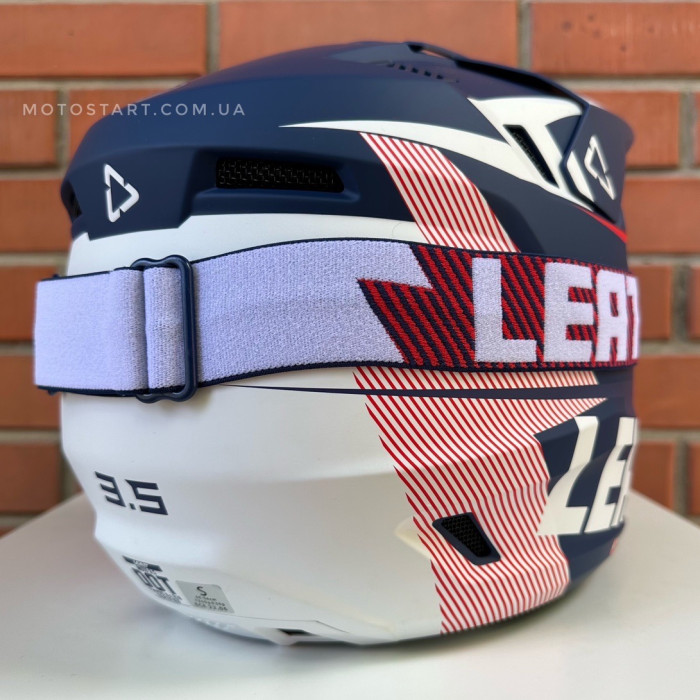 Шолом LEATT Helmet Moto 3.5 + Goggle (Royal)