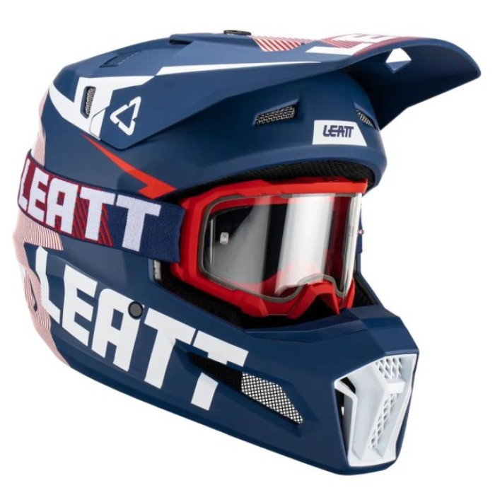 Шолом LEATT Helmet Moto 3.5 + Goggle (Royal)