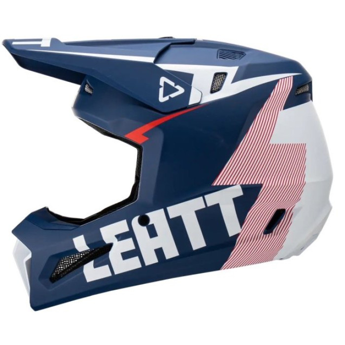 Шолом LEATT Helmet Moto 3.5 + Goggle (Royal)
