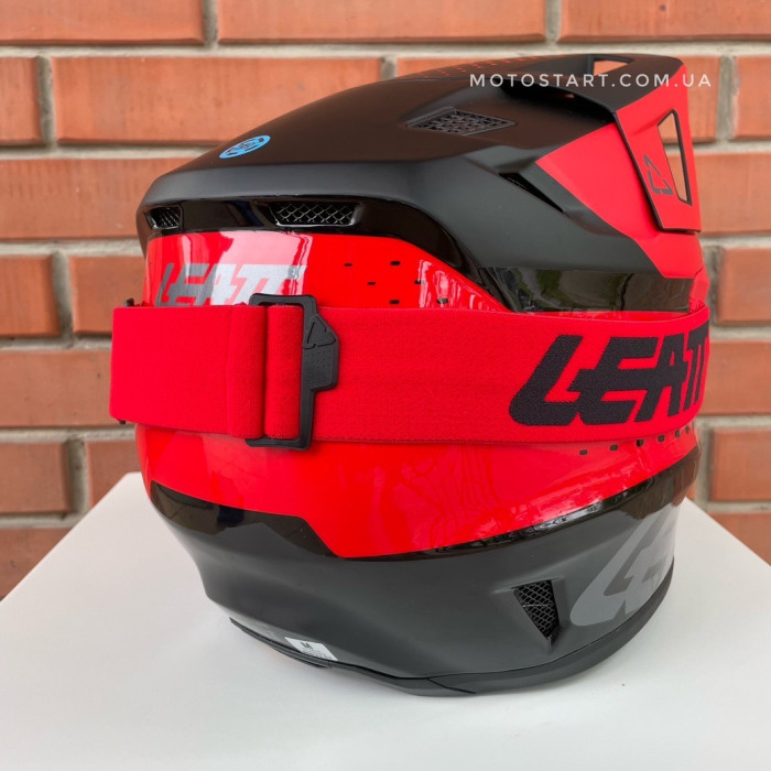 Шолом LEATT Helmet Moto 8.5 + Goggle (червоний)