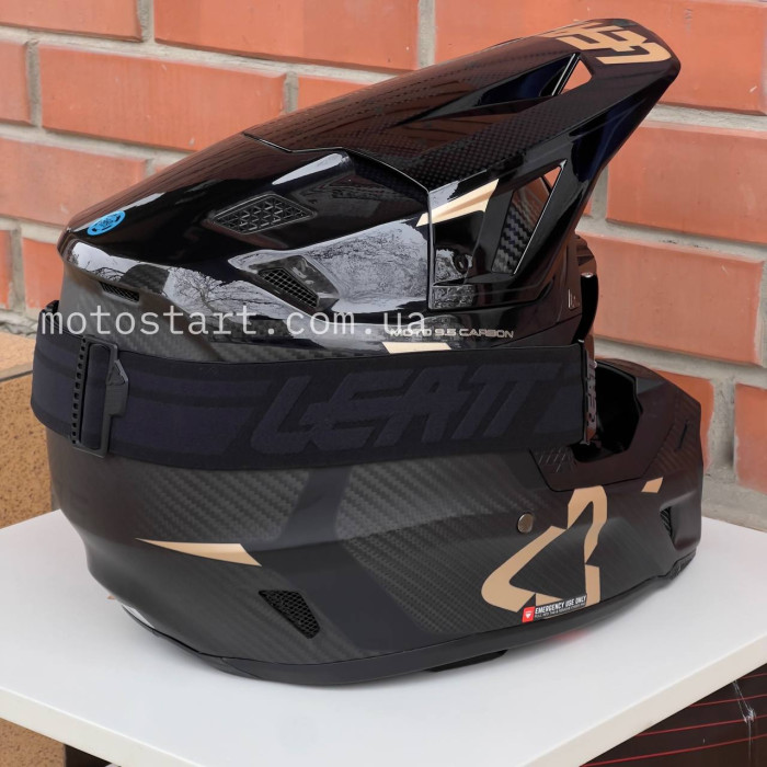 Шолом Leatt Helmet Moto 9.5 + Google (Carbon)