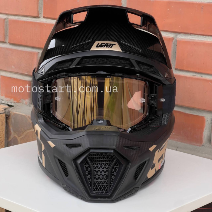 Шолом Leatt Helmet Moto 9.5 + Google (Carbon)