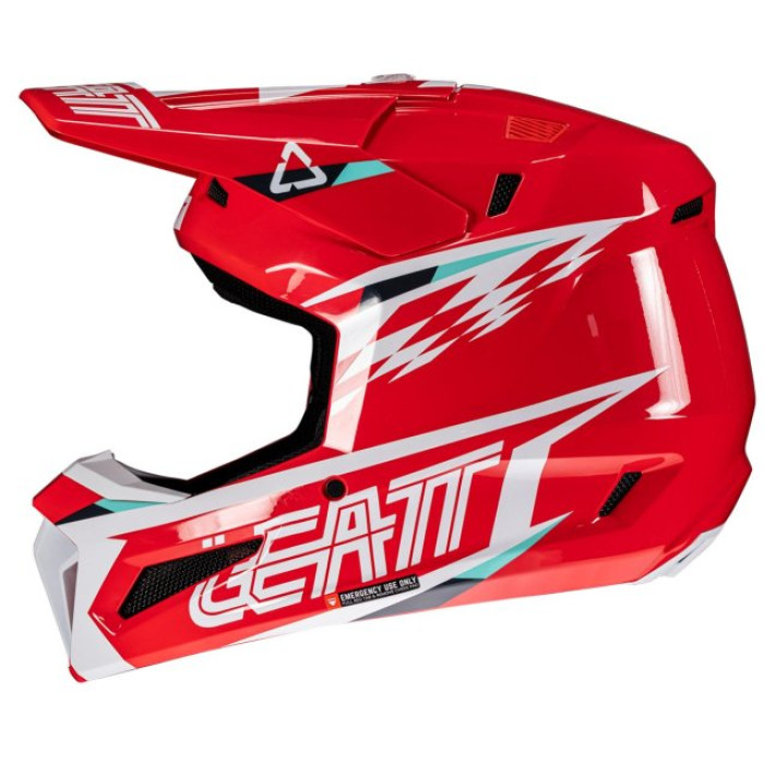 Шолом LEATT Helmet Moto 3.5 + Goggle (Red)