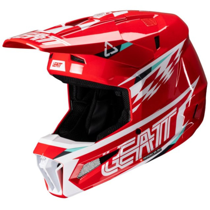 Шолом LEATT Helmet Moto 3.5 + Goggle (Red)