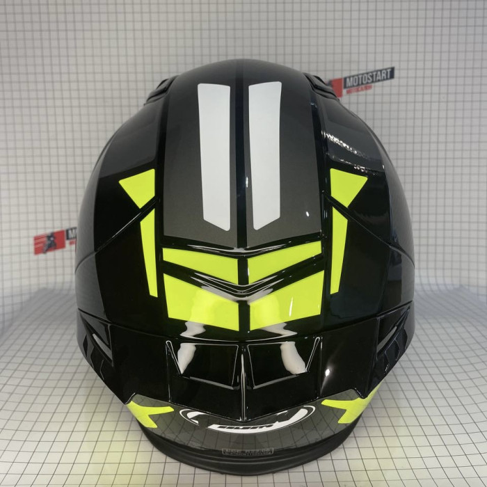 Шолом GEON 985 GLOSSY BLACK LIGHT BRIGHT YELLOW (FLUO YELLOW)/GREY