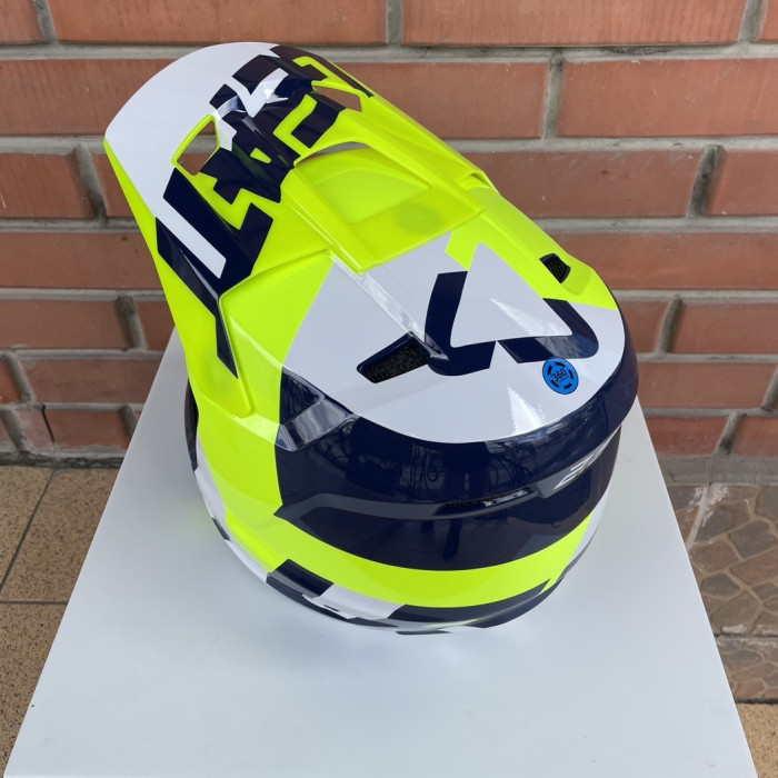 Шолом Leatt Helmet Moto 2.5 жовто-блакитний