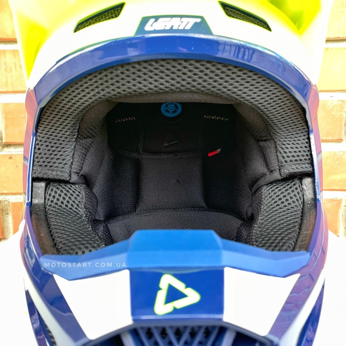 Шолом Leatt Helmet Moto 2.5 жовто-блакитний