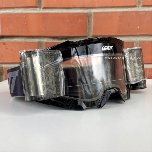 Мото окуляри LEATT Goggle Velocity 5.5 Roll-Off - Clear (Black)