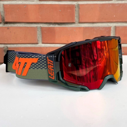Мото окуляри LEATT Goggle Velocity 6.5 - Iriz Red (Cactus)
