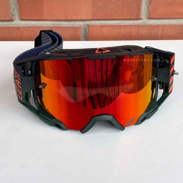 Мото окуляри LEATT Goggle Velocity 6.5 - Iriz Red (Cactus)