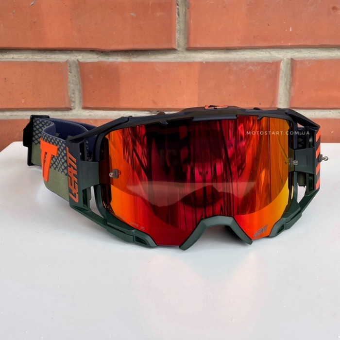 Мото окуляри LEATT Goggle Velocity 6.5 - Iriz Red (Cactus)