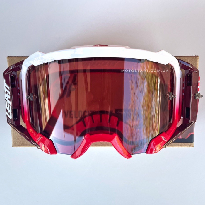 Мото окуляри LEATT Goggle Velocity 5.5 - Rose [Red]