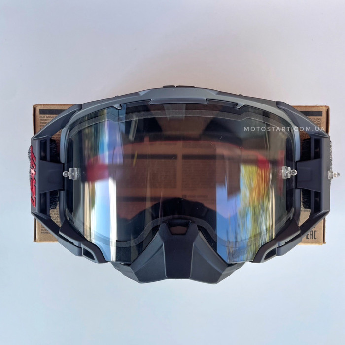 Мото окуляри LEATT Goggle Velocity 6.5 - сірі (графіт)