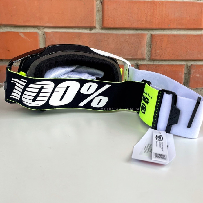 Мото окуляри 100% ARMEGA Goggle HiPER Racr - Silver Mirror Lens