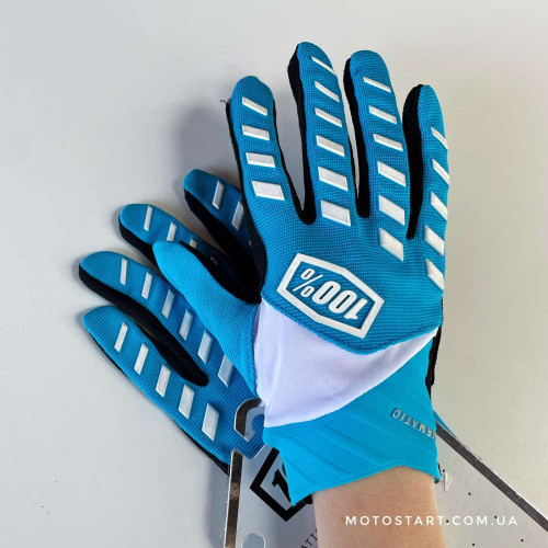 Рукавиці Ride 100% AIRMATIC Glove блакитні