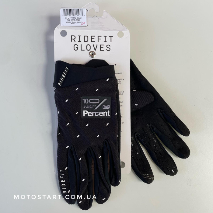Рукавиці Ride 100% RIDEFIT чорні slasher Glove