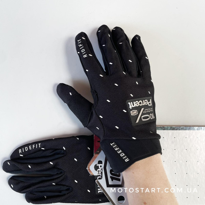 Рукавиці Ride 100% RIDEFIT чорні slasher Glove