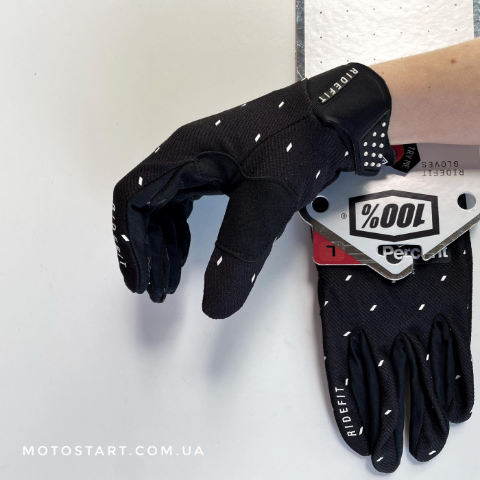 Рукавиці Ride 100% RIDEFIT чорні slasher Glove