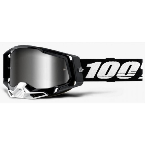 Мото окуляри 100% Racecraft 2 Goggle Black - Mirror Silver Lens