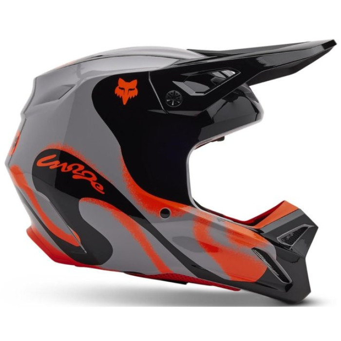 "Шолом FOX V1 HELMET - EMOTION [Steel Gray]