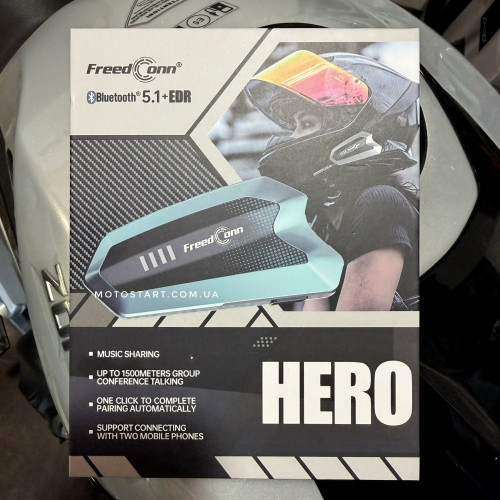 Мотогарнітура шолома FreedConn Hero V2 одиночний комплект