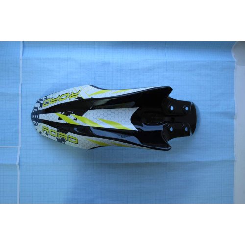Крило переднє чорне з жовтою наклейкою -- X-Road Light 200/250