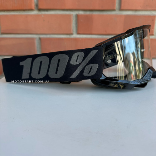 Мото окуляри 100% ACCURI 2 Goggle Black - Clear Lens