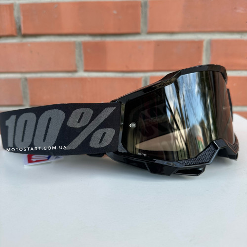 Мото окуляри 100% ACCURI 2 SAND Goggle Black - Smoke Lens