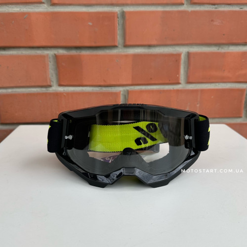 Мото окуляри 100% STRATA 2 Goggle Solar Eclipse - Clear Lens