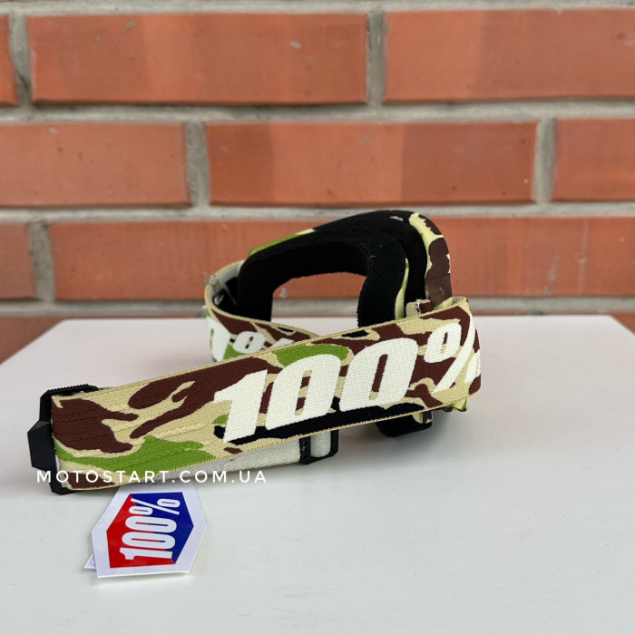 Окуляри 100% STRATA 2 Goggle War Camo - Clear Lens