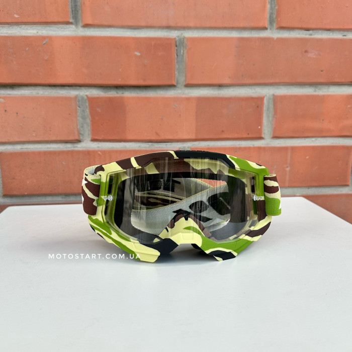 Окуляри 100% STRATA 2 Goggle War Camo - Clear Lens