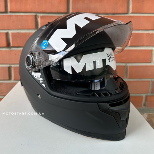 Шолом MT Braker SV Pure матовий чорний