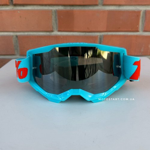 Мото окуляри 100% STRATA 2 Goggle Summit - Mirror Silver Lens